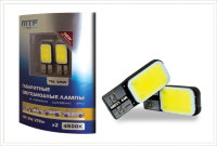 Автомобильные светодиоды MTF Light COB LED W5W/T10, 12V, 4500К