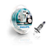 Галогенные автолампы Philips H1 X-treme Vision (Twin Blister)