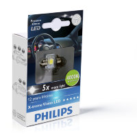 Автомобильные внутрисалонные светодиоды Philips Xtreme Vision Festoon LED 4000K 129404000KX1