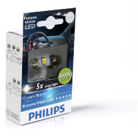 Автомобильные внутрисалонные светодиоды Philips Xtreme Vision Festoon LED 4000K 129454000KX1