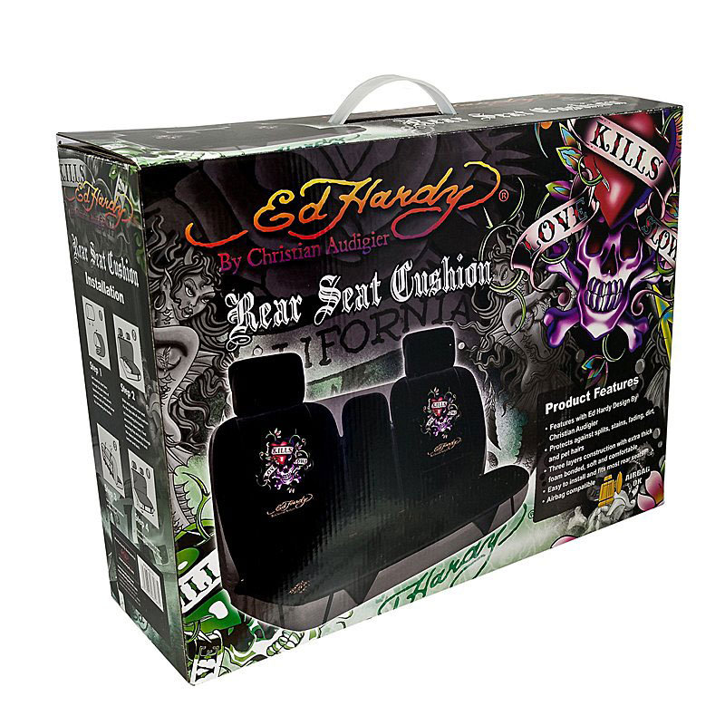 Чехол накидка на заднее сиденье Ed Hardy, Love Kills Slowly, EH-00131